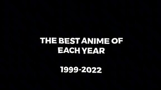 the best anime of each year