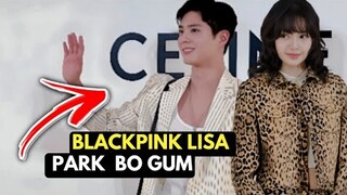 Lisa and Park Bo-gum at Celine store in Thailand