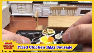 Miniature Small Eggs | Miniature Sausage | Small Kitchen Corner