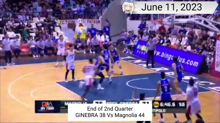 sa di naka panood sa FB AT Y'TUBE may updates ako... End of 2nd Quarter Magno44vs38Gin | June 11, 23