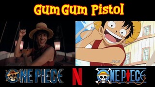All Luffy Moves - One Piece Live Action Vs Anime .