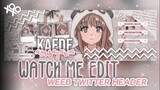 ♛༶ watch me edit ⁺‧͙// how to make "weeb twitter header" | xoxoxantzu