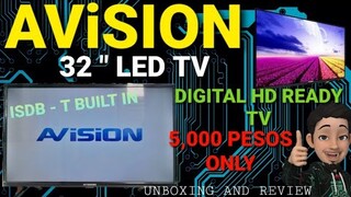 AVISION 32" || LED DIGITAL HD READY || ISDB-T BUILT IN || 32K802D