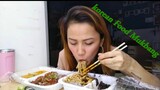 Korean Food/ asian girl mukbang #jjajangmyeon  #spicyfood  #spicychicken #gimbap #tteokbokki