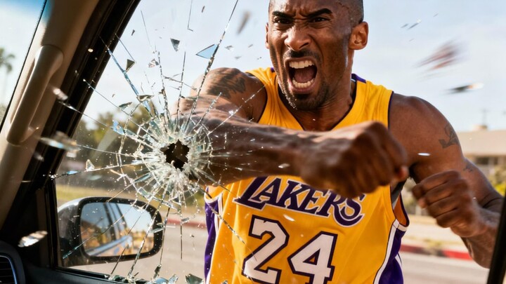 Kobe trừng trị tài xế kém ý thức