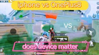 OnePlus8 vs iphone xR tdm match no hate #pubg