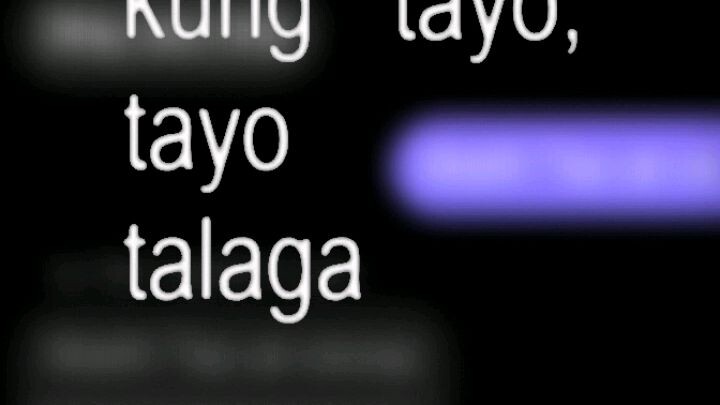 kung tayo, tayo talaga