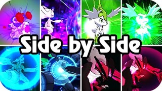 Pokémon X/Y Vs. Sun/Moon : Legendary Signature Moves (Side By Side)