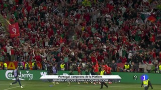 การฉลองแชมป์ ทีมชาติโปรตุเกส ยูฟ่า เนชั่น ลีก 2024/25 รอบชิงชนะเลิศ