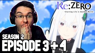 Re:ZERO Season 2 Episode 3 & 4 REACTION | Anime Reaction