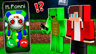 Why Creepy Mikey POMNI CALLING to JJ and MIKEY at 3:00 am ? - in Minecraft Maizen