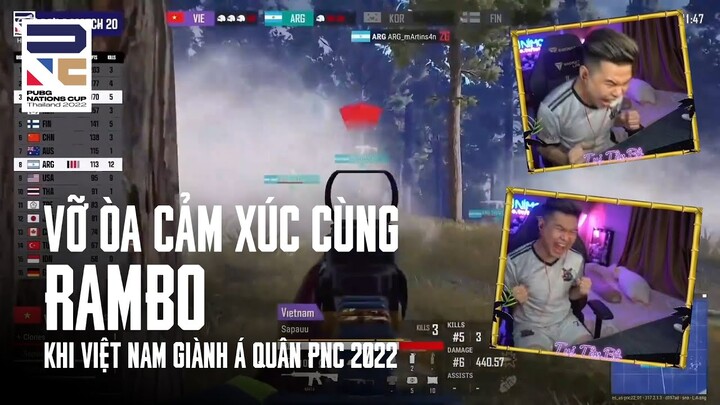 Vỡ òa cảm xúc cùng Rambo khi đội tuyển Việt Nam giành Á Quân tại PNC 2022