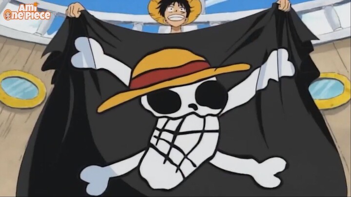 Luffy vẽ cơ hiệu cho băng Mũ Rơm, nhìn là biết Lù có 10 hoa tay rồi =)))