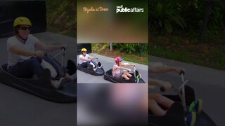 Isang ride sa Singapore, pinapaandar lang ng gravity?!  #shorts | Biyahe ni Drew