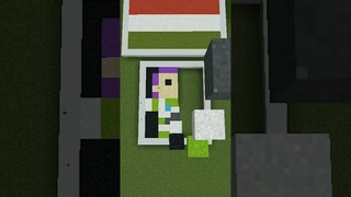 Buzz Lightyear sand art in minecraft #bawlagamer #gaming #minecraft #shorts #youtubeshorts