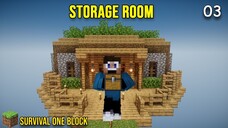 Membuat Tempat Penyimpanan - Survival One Block 03