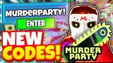 MURDER PARTY CODES *NOVEMBER 2021* ALL NEW CODES ROBLOX MURDER PARTY!