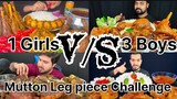 (SPICY FOOD:)Mutton chops,mutton leg piece,mutton fat, Chicken Curry,Biryani,Gravy,4 Asmr challenge