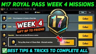 M17 WEEK 4 MISSION 🔥 PUBG WEEK 4 MISSION EXPLAIN 🔥 M17 ROYAL PASS WEEK 4 MISSION 🔥 RP MISSION WEEK 4