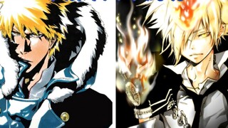 Two trendsetting and handsome professional cartoonists: Kubo Tite & Amano Akira!