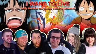 I WANT TO LIVE!!! Luffy Declares War - Reaction Mashup One Piece
