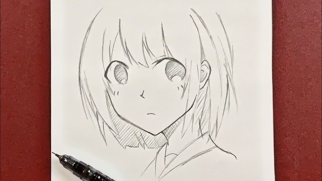 Hand Drawing a Cute Girl Anime Style Sketch with Alcohol Based Sketch  Drawing Markers Stock Photo - Image of education, paper: 209951638