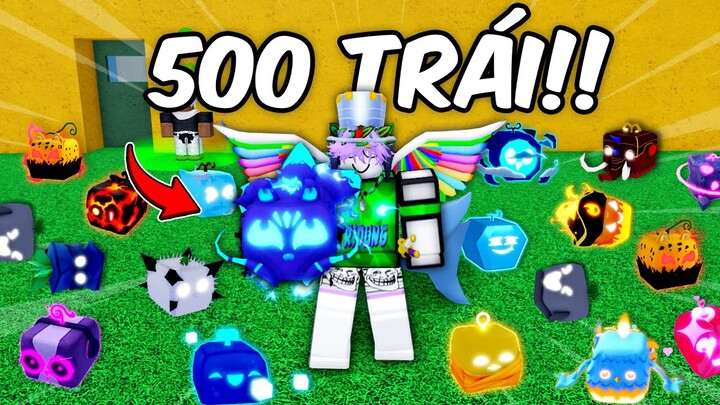 Tôi RANDOM 500 Trái Ác Quỷ Và Lấy Được KITSUNE...!? Blox Fruits