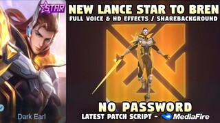 New Lancelot Starlight To Bren Skin Script | Lancelot Bren Esports Skin Script | Mobile Legends