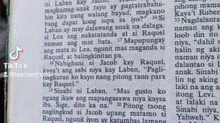 Pang Araw Araw na Talata.                        Genesis 29:19-27