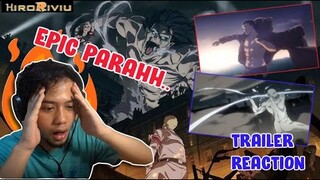 GASABAR.. | Attack on Titan Final Season Trailer Reaction Indonesia {NoMe}