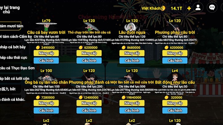 Combo siêu ngon của game câu cá vạn cân