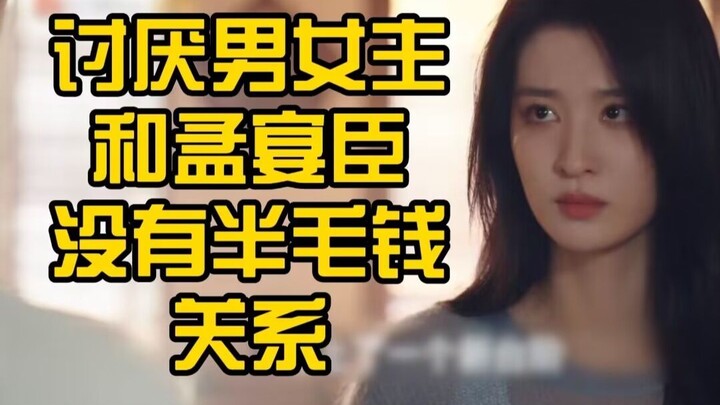 What's the connection between hating the male and female protagonists and Meng Yanchen? Rant about "