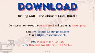 Justing Goff – The Ultimate Email Bundle