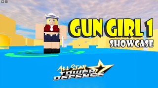 GUN GIRL 1 (PATRICIA THOMPSON) SHOWCASE - ALL STAR TOWER DEFENSE