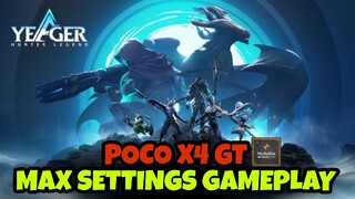 Yeager Hunter Legend Max Settings Gameplay using Poco X4 GT