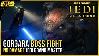 Jedi Fallen Order Gorgara Boss Fight No Damage (Jedi Grand Master) | Jedi Fallen Order Gameplay