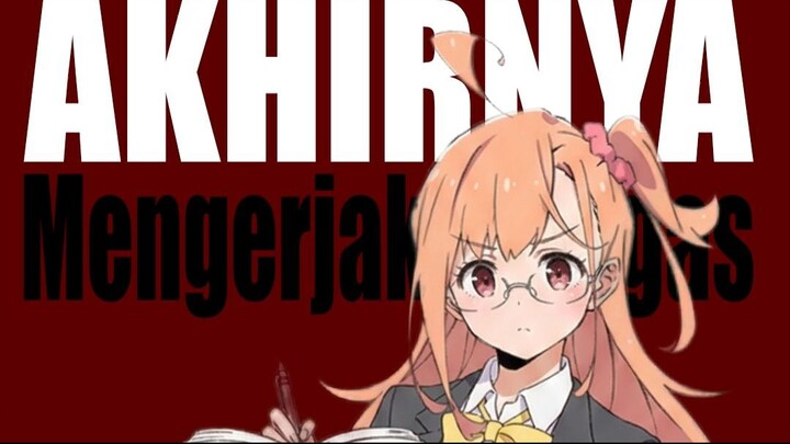 Polka mengerjakan PRnya