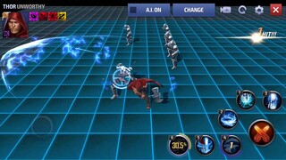 MARVEL FUTURE FIGHT - THOR UNWORTHY SUIT COMPLETE MOVESET