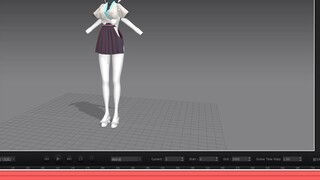 Zero basis - cloth settlement MMD tutorial 04_MD cloth solution