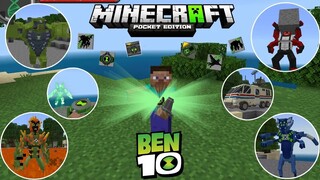 รีวิวแอดออน "เบ็นเท็นสุดเจ๋ง" ใน Minecraft มือถือ?🔥 (Ben 10) | Minecraft รีวิว Addon