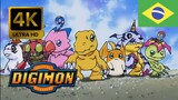 Digimon Abertura Brasileira |Edit. Sem Angélica| [4K 60FPS Remasterizada com IA]