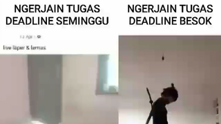 perbedaan saat ngerjain tugas deadline seminggu sama deadline besok