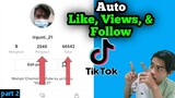 Cara tambah like dan followers Di Tiktok part2