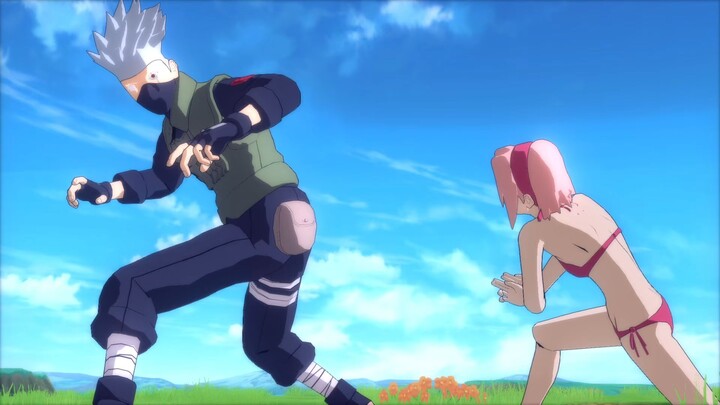 Kaguya harus bertahan bahkan jika dia terkena jurus Kakashi