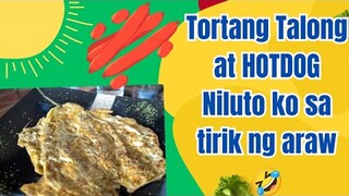 Wow, Hotdog at Tortang Talong, niluto sa init ng araw lang🤣