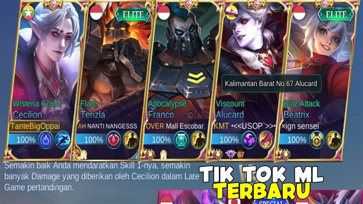TIK TOK ML 2022 TERBARU KEREN DAN VIRAL - TIK TOK MOBILE LEGENDS PART 152