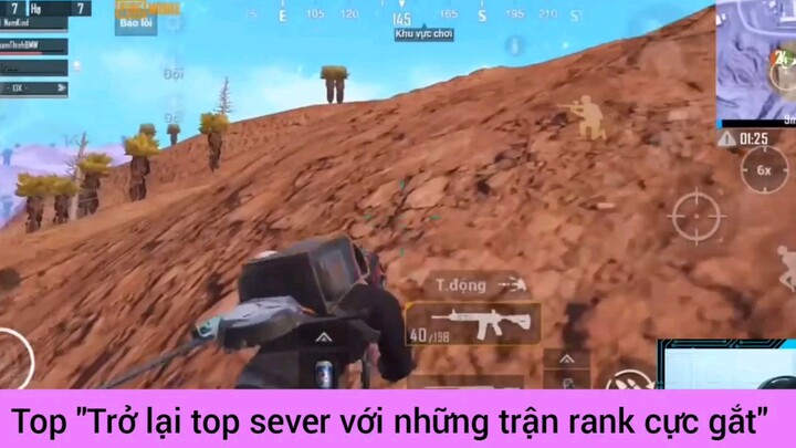 trở lại với top sever với những trận danh cực áp lực