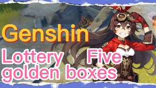 Lottery Five golden boxes