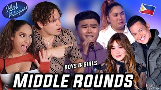 Their Vocals blew me Away!! Waleska & Efra react to Idol Philippines 2022 Middle Rounds Girls/Boys