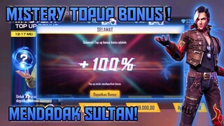 TRIK EVENT MYSTERY TOP UP BONUS DAPAT 100% | GARENA FREE FIRE INDONESIA